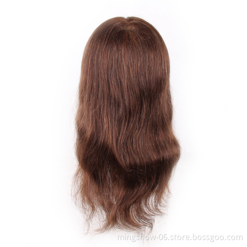 Cosmetology hairdressing 100 human hair training head short black hair for salon
